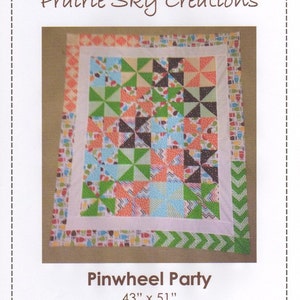 DIGITAL PATTERN Pinwheel Party Quilt Pattern for Layer Cake Bundles