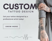Custom Tattoo Design: Fine Line, Mini, Stencil (4" Medium)