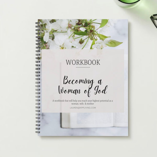 Becoming a Woman of God Mini-Bible Study | Godly Women | Mother | Wife | Bible Verse Scripture | Month | Daily | 31 Day Christian Workbook