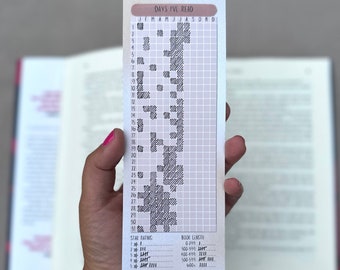Reading Habit Tracker Bookmark: Printable Book Journal (PDF & PNG)
