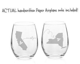 I Miss You Wine Glass | Send A Best Friend Gift | Missing You College Care Package Box | Trending | Thinking Of You | Cute For Boyfriend