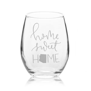 Casa dulce hogar vino vidrio / regalo de bienvenida / nuevo regalo de casa / regalo de boda / casa / cita / hogar de bienvenida / decoración de la granja / caligrafía