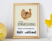 Thanksgiving Countdown Printable: Gratitude Practice for Kids (Digital Download)