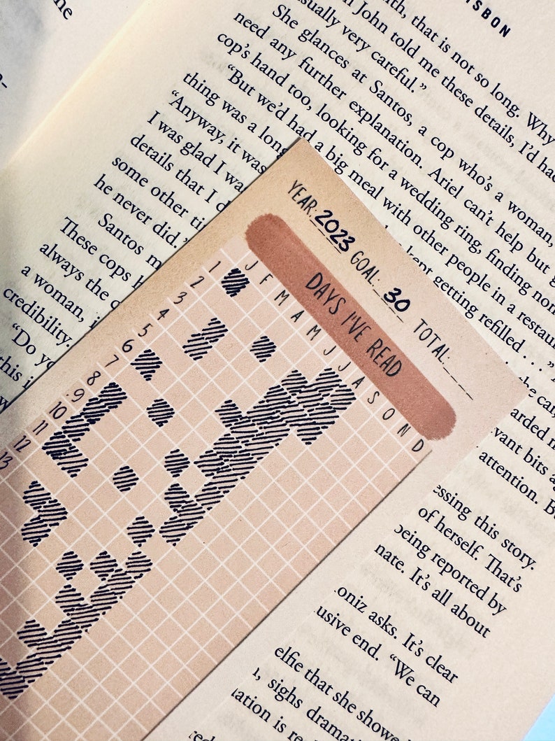 Reading Habit Tracker Bookmark: Printable Book Journal (PDF & PNG) - Etsy