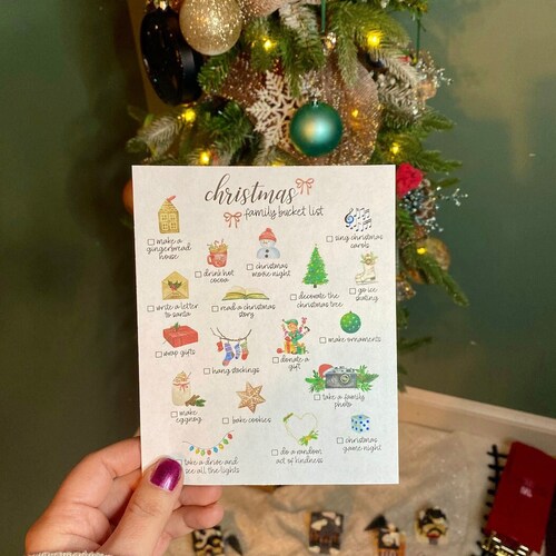 Lista de deseos familiares para Navidad: Actividades imprimibles (Descarga en PDF)