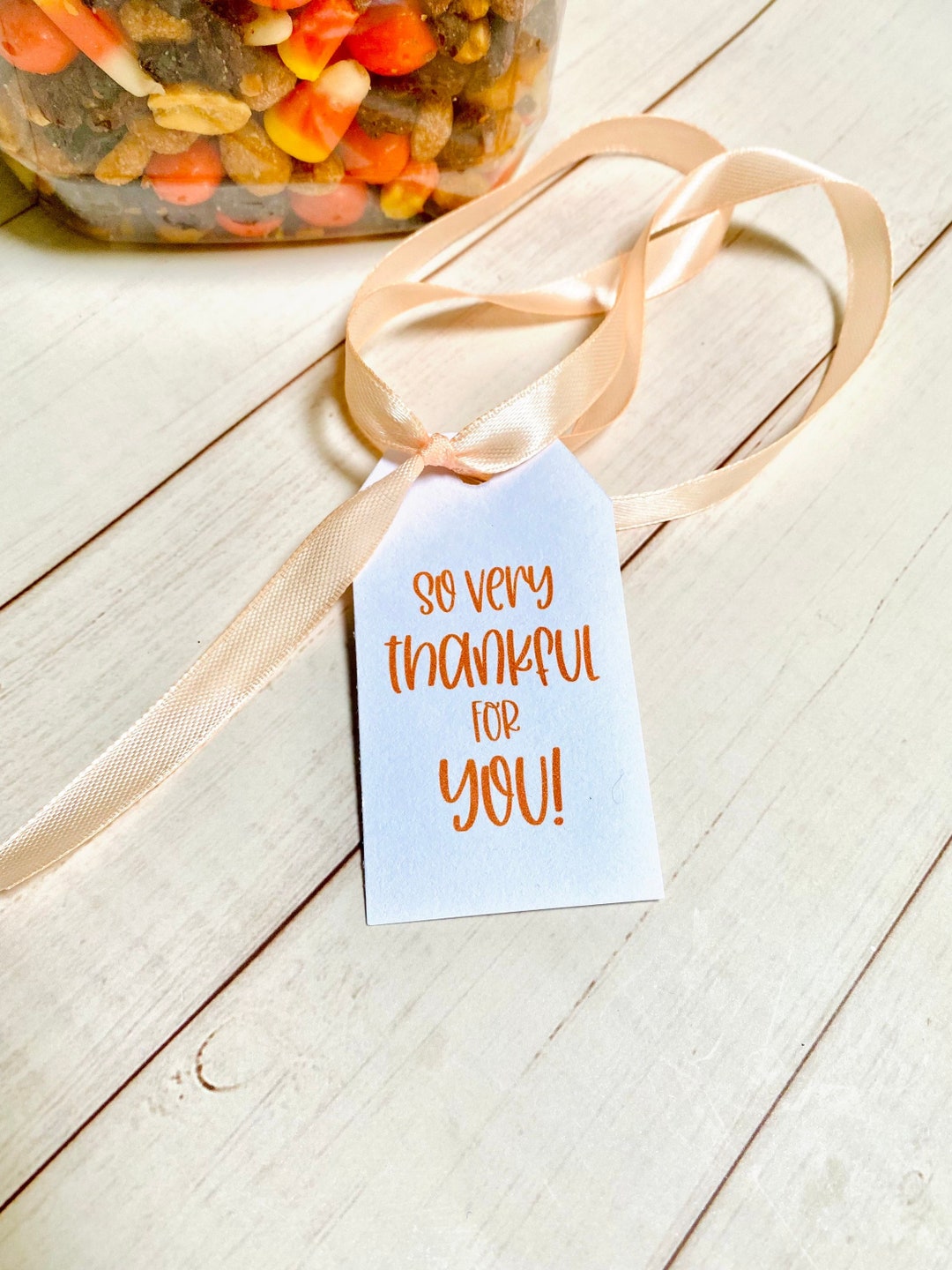 Thanksgiving Treat Tags: so Very Thankful for You (PDF Download) - Etsy