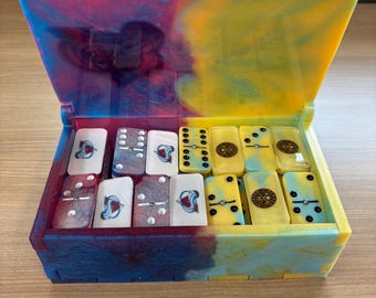 Double six Coloado Nuggets and Avalanche with box