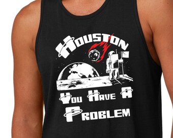 Houston Tank Top Funny Astronaut Space Tank Top