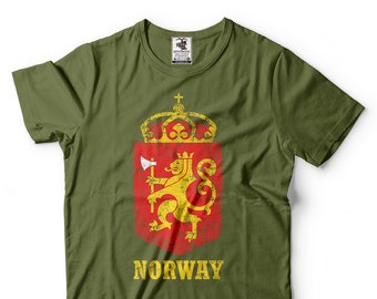 Norway Coat Of Arms T-Shirt Norway Day Patriotic Norwegian Diaspora Nationality Tee Shirt