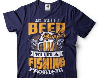 Fisherman T-Shirt Funny Fishing Shirt Gift For Him Cool Graphic Fisherman Tee Shirt