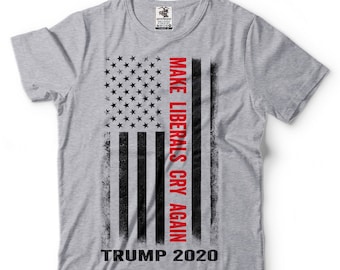 Trump Flag T-Shirt Trump Support Election Day 2024 Political T-Shirt