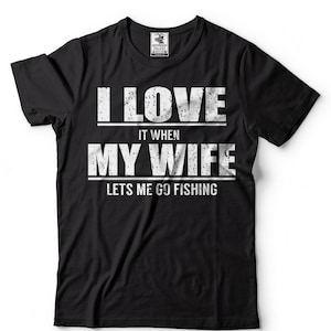 Gift for Husband T-shirt Funny Fisherman Birthday Gift Ideas Cool ...