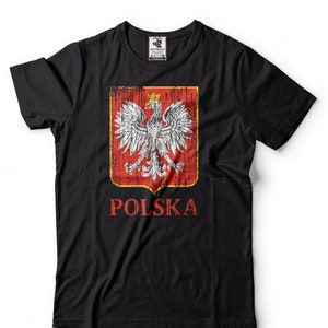 Polska T-Shirt Gift For Polish Poland Flag Polish Diaspora Nationality Patriotic Shirt image 1