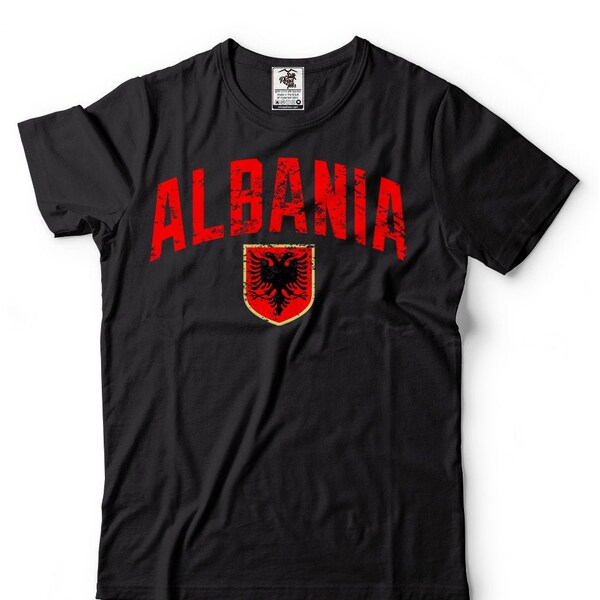 Sweat à Capuche Avec Drapeau Albanais – Albanie Armoiries – Hommage à Shqiperia