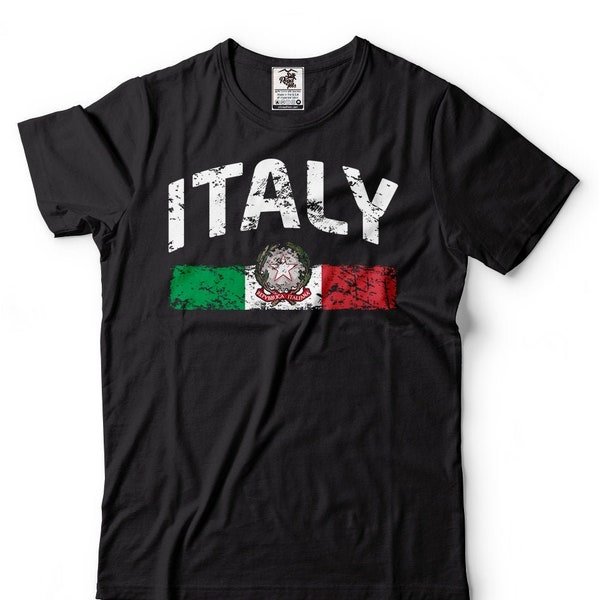 Italy T-Shirt Italy Flag Patriotic Italian Diaspora Nationality Tee Shirt