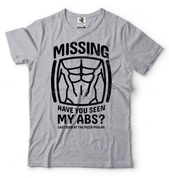 Gym T-shirt Funny Workout ABS Six Pack 