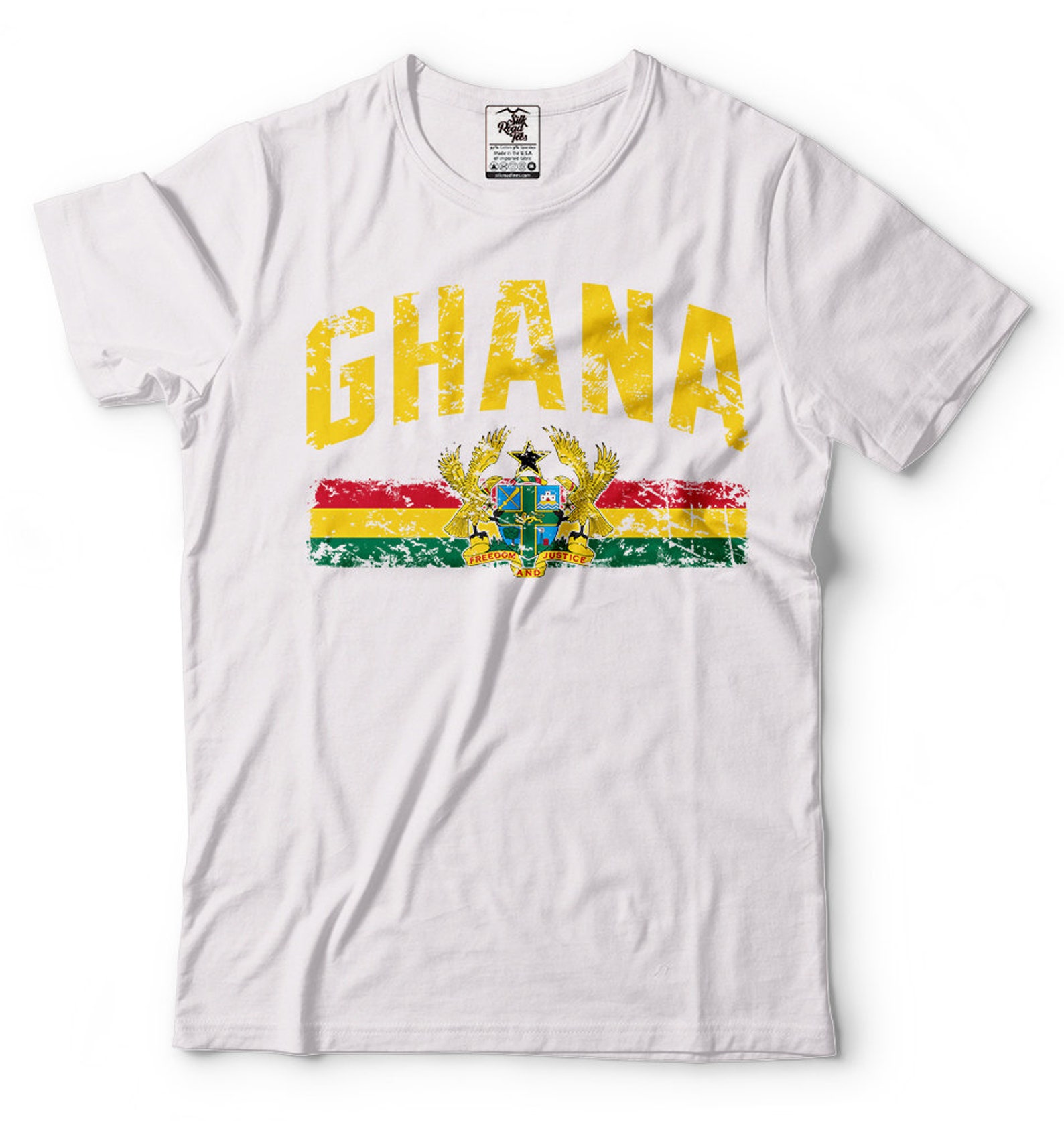 Ghana Flag T-shirt Ghana Patriotic Nationality Ghanaian - Etsy