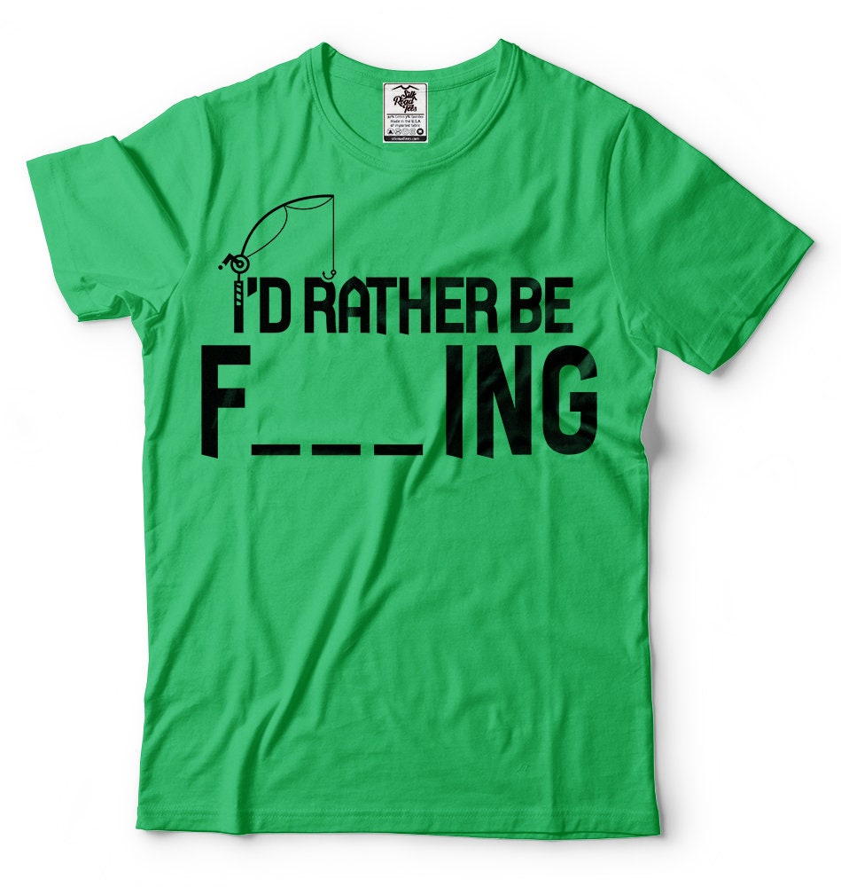  I'd Rather Be Fishing Blank Space Funny Crass Suggestive T-Shirt  : Clothing, Shoes & Jewelry