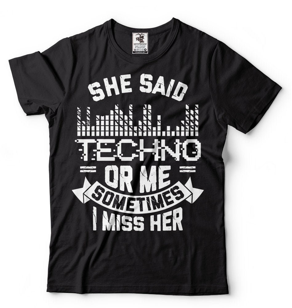 Techno music t shirt Clearance