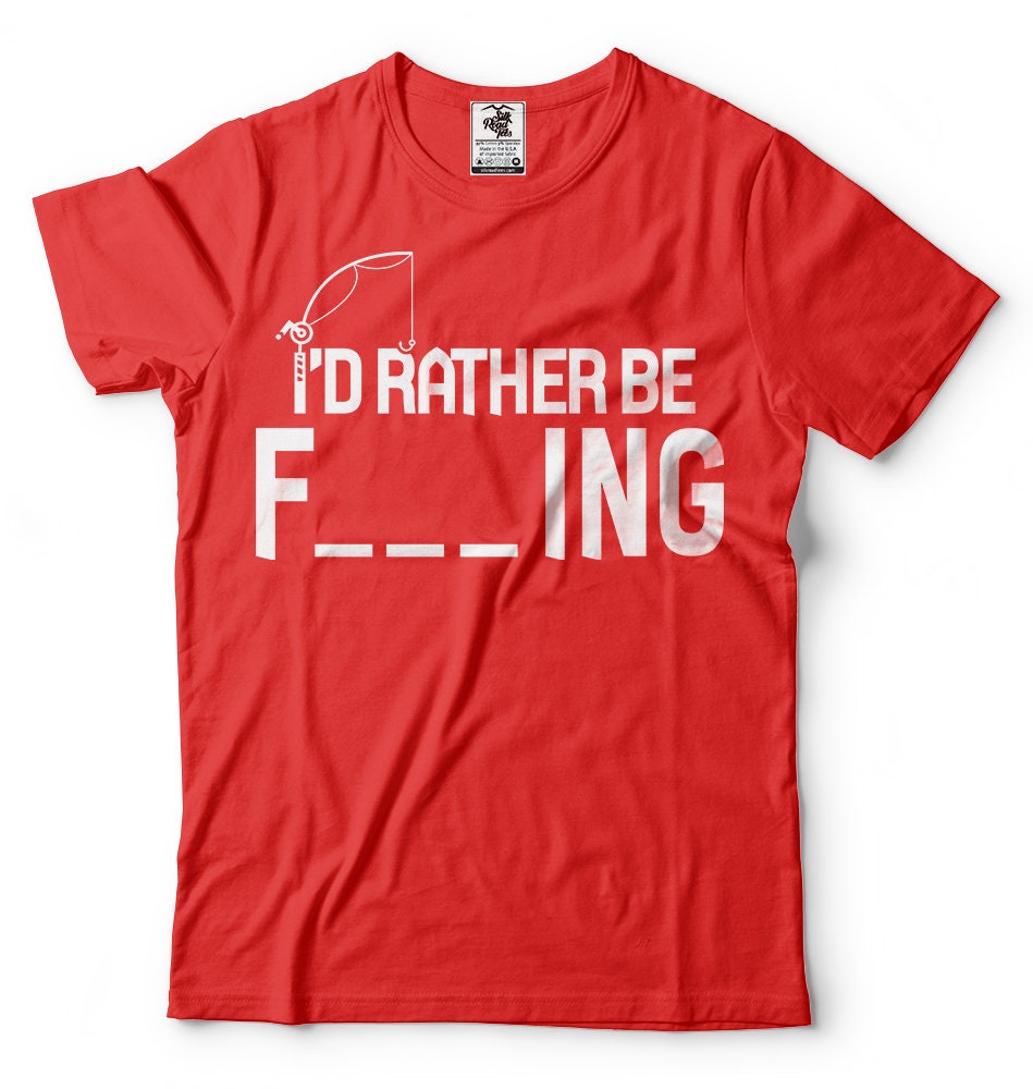  I'd Rather Be Fishing Blank Space Funny Crass Suggestive T-Shirt  : Clothing, Shoes & Jewelry