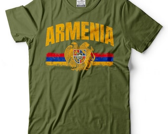 Homeland Country Pride ARMENIA Unisex Cotton T-Shirt Tee Shirt 