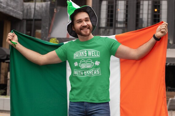 Drinks Well With Others Funny St. Patricks Drinking Gift T-Shirt Drinks Well With Others Funny St. Patricks Drinking Gift T-Shirt