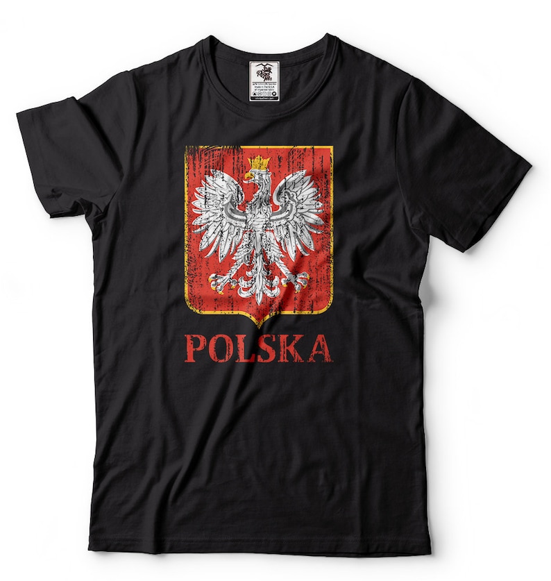 Polska T-Shirt Gift For Polish Poland Flag Polish Diaspora Nationality Patriotic Shirt image 1