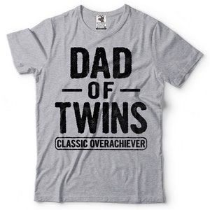 Papá Maternidad Camiseta Divertida Papá de gemelos Bebé Día Regalo Camiseta imagen 3