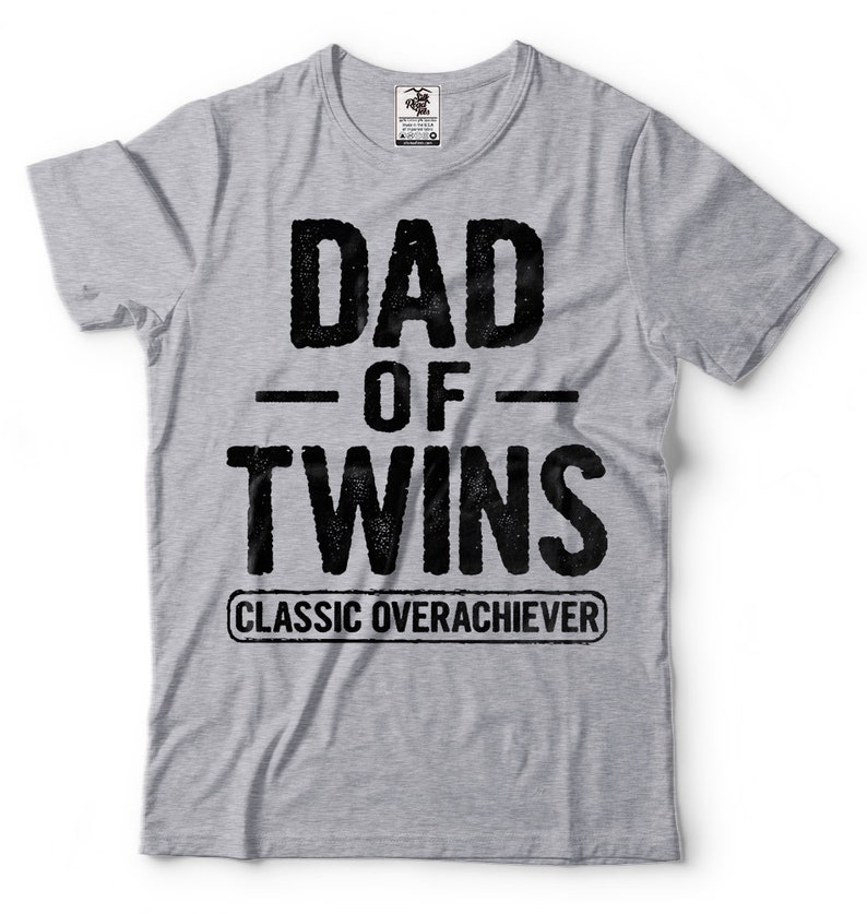 Papá Maternidad Camiseta Divertida Papá de gemelos Bebé Día Regalo Camiseta imagen 3
