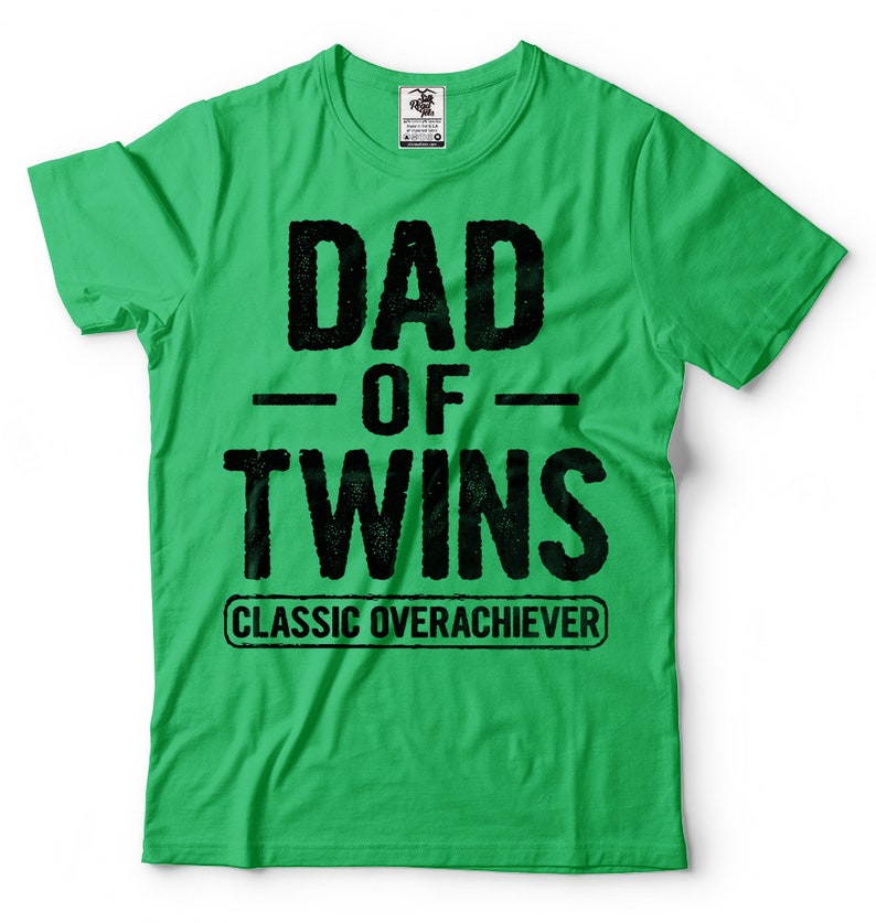 Papá Maternidad Camiseta Divertida Papá de gemelos Bebé Día Regalo Camiseta imagen 4