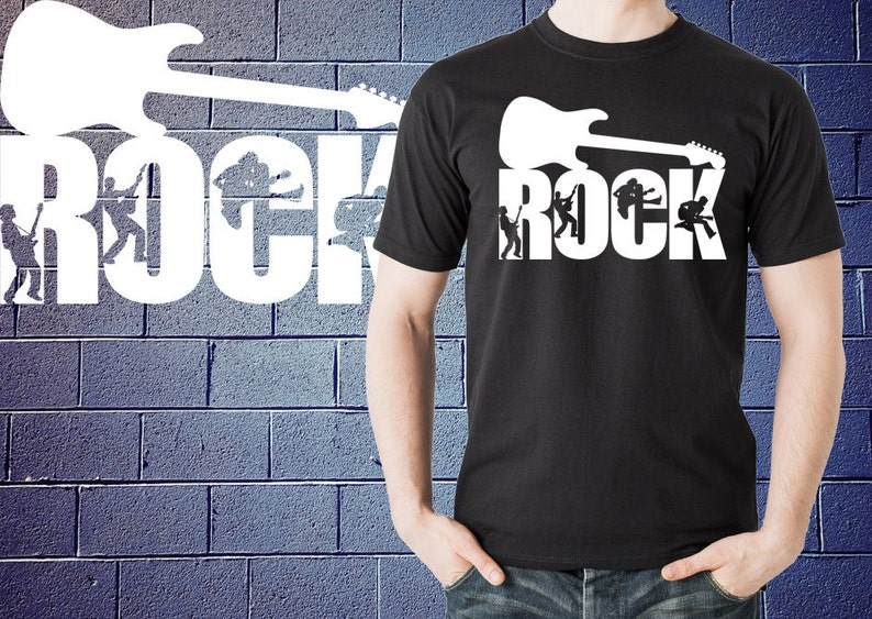 Rock Guitar Music T-Shirt Shirt Tshirt Tee image 1