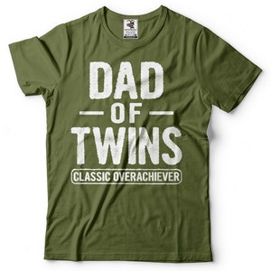 Papá Maternidad Camiseta Divertida Papá de gemelos Bebé Día Regalo Camiseta imagen 6