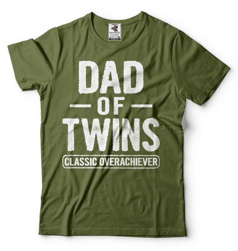 Papá Maternidad Camiseta Divertida Papá de gemelos Bebé Día Regalo Camiseta imagen 6
