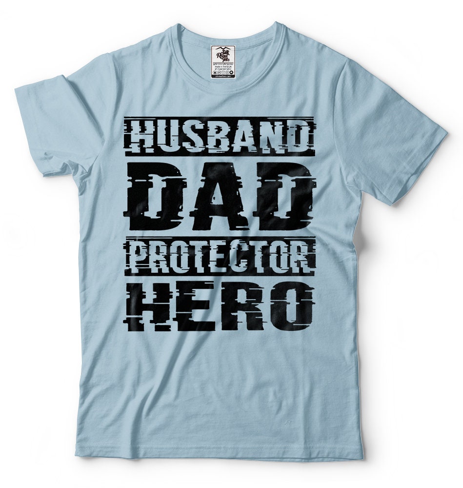 Husband Dad Protector Hero T-shirt Gift for Him Father's - Etsy