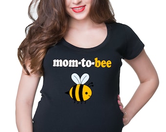 Maternity Top Mom To Bee Funny Maternity T-Shirt Gift For Pregnant Woman New mommy Top