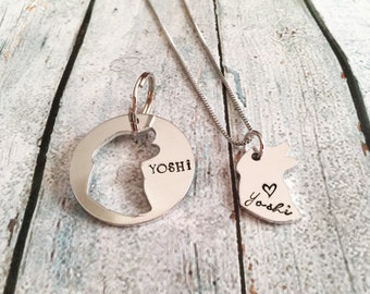 Matching dog tag deals and owner necklace