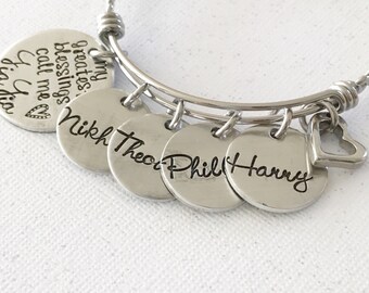Grammy Stainless Steel Charm BFS1583 My Greatest Blessings Call Me