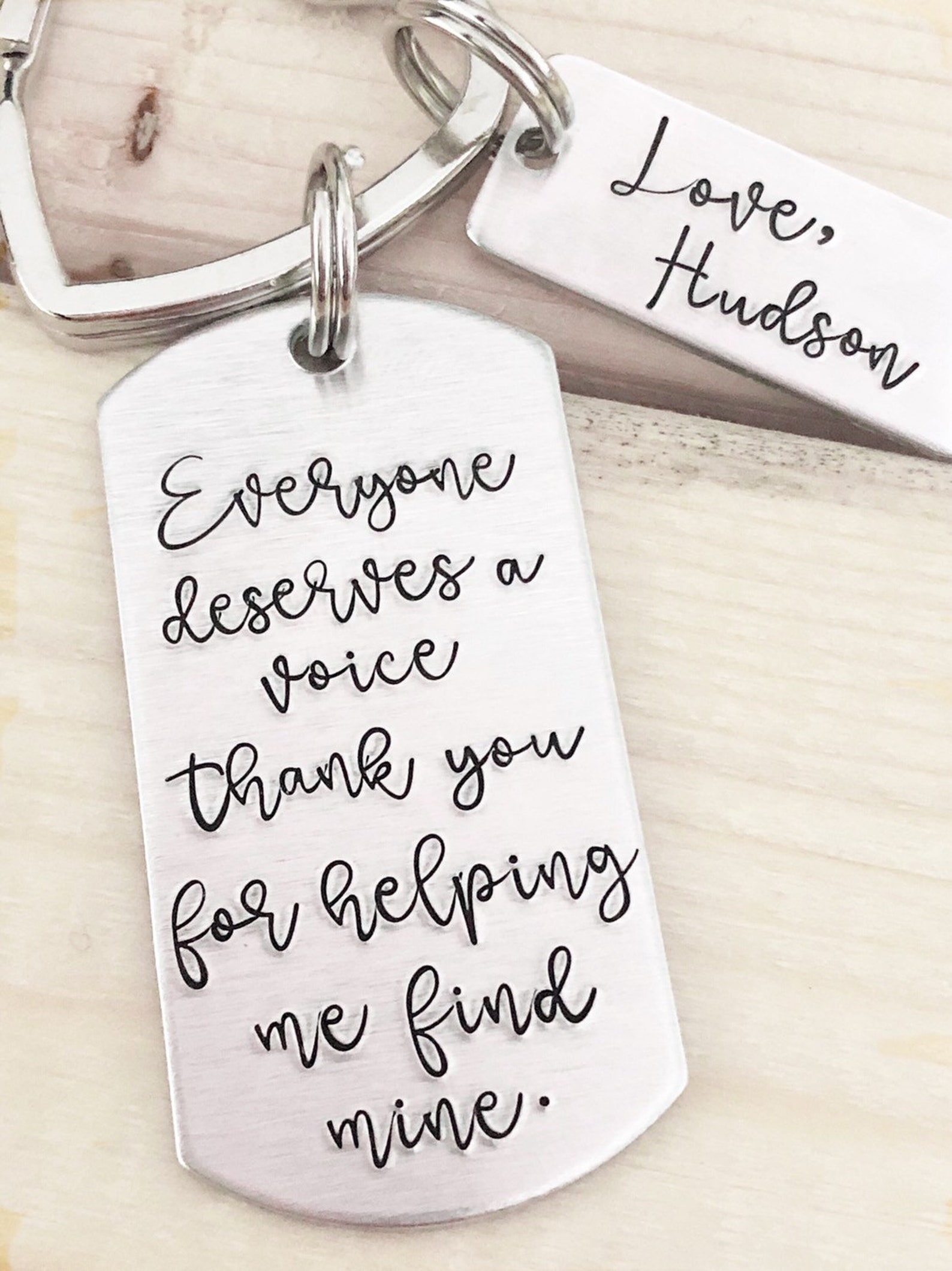 Speech Therapy / Gift for Speech Therapist / Hand Stamped Etsy