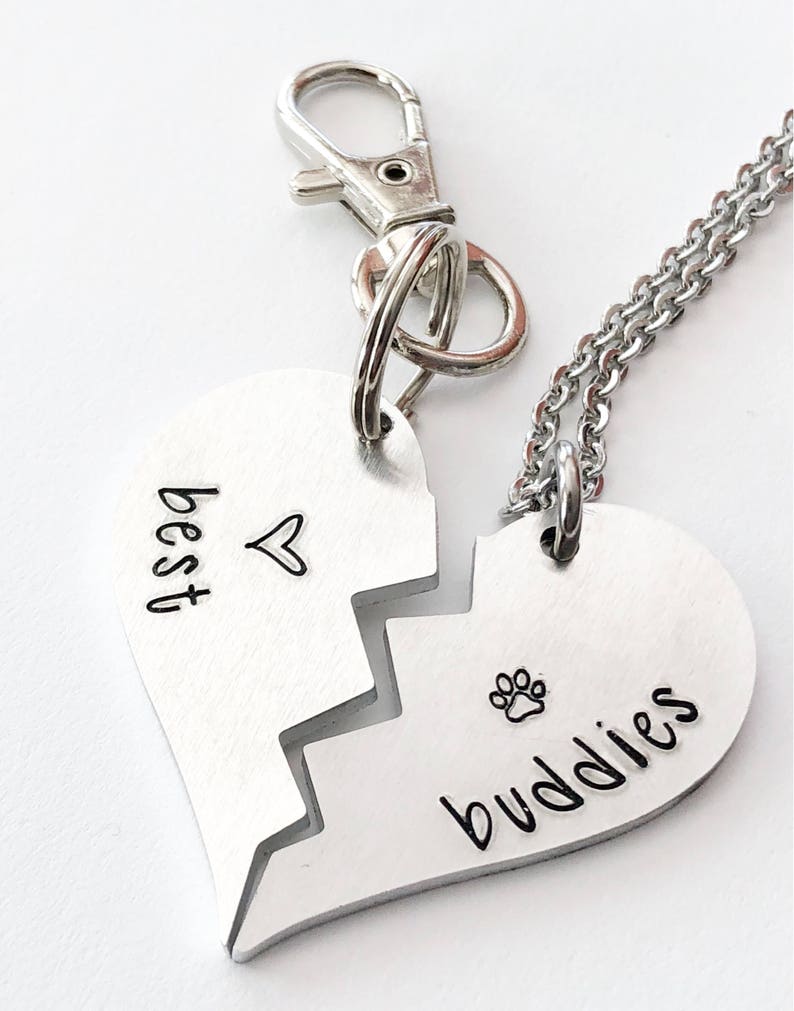 matching dog tag and owner necklace