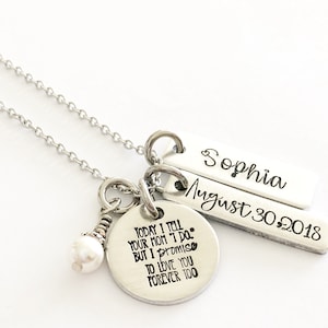 Stepdaughter necklace - Wedding day gift for stepdaughter - Today we say I do - Gift for step daughter - Future stepdaughter - Promise to SD