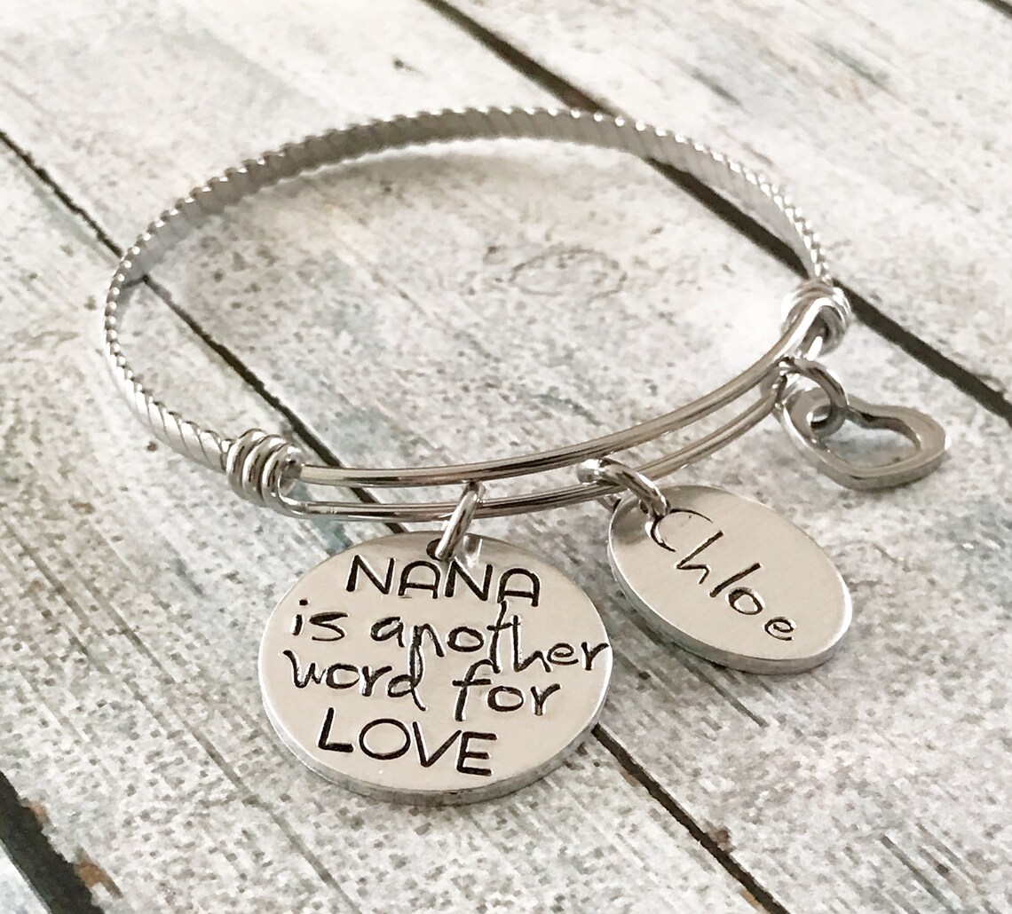 Another Word for Love Hand Stamped Bracelet Etsy