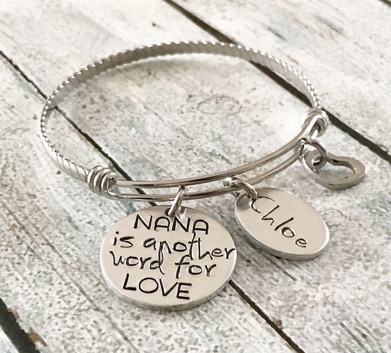 Another Word for Love Hand Stamped Bracelet Etsy