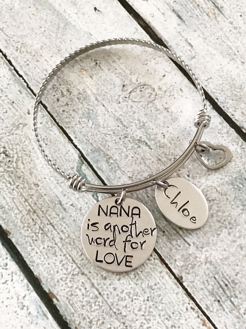 Another Word for Love Hand Stamped Bracelet Etsy