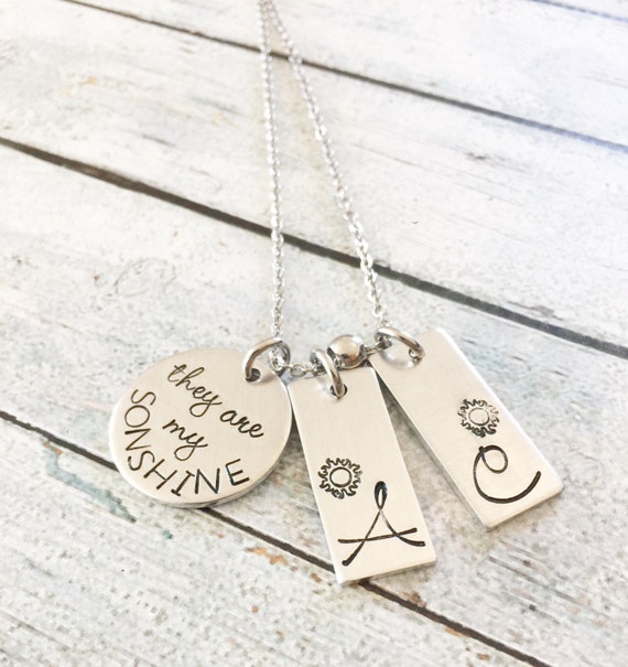Necklace with shop my children's names