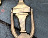 Antique Historical Brass Door Knocker Interior Door 1910 Whitinsville MA