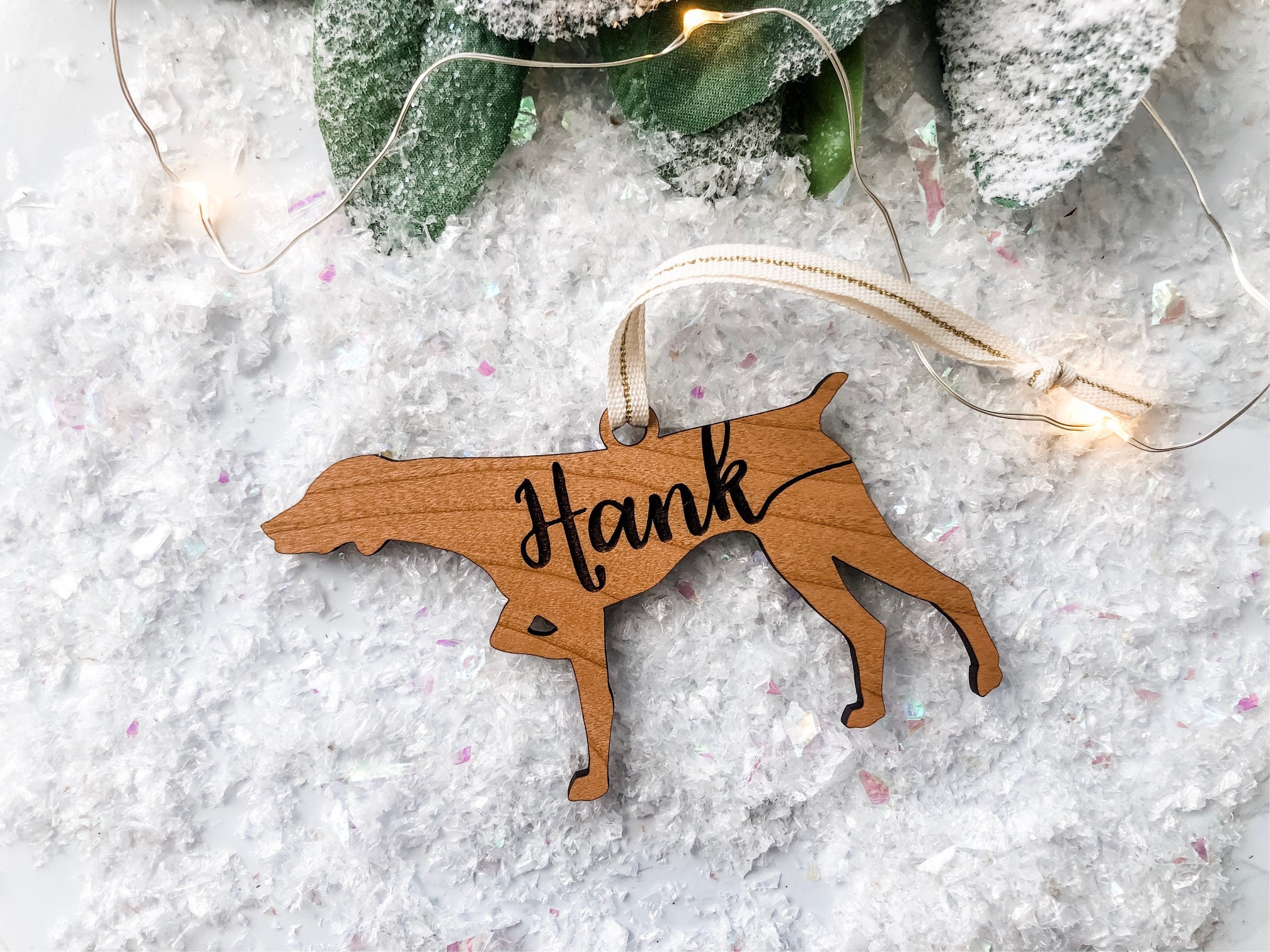 Ornement Allemand de Pointeur à Poil Court - Gsp Custom Christmas Ornament Ornement Personnalisé Sho