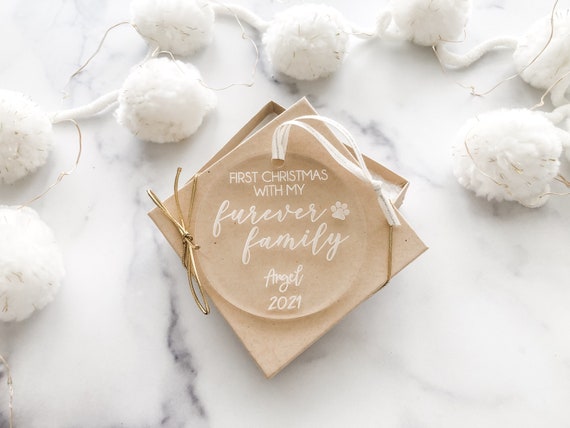 First Christmas With My Furever Family Rescue Dog Christmas Etsy