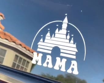 Disney mama car decal, Disney mom car decal,  classic Disney, Disney decal, car decal
