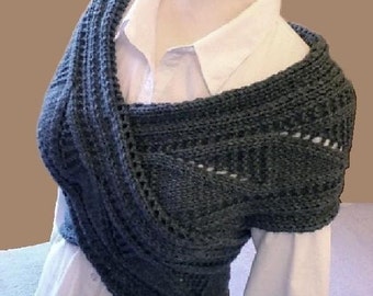 Knit Sweater Vest Pattern, Bulky Yarn Waistcoat (PDF Pattern)