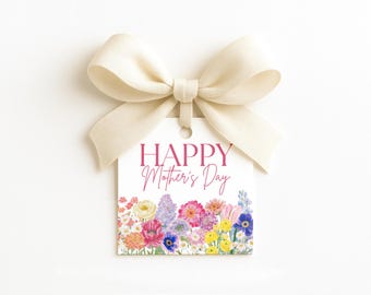 Happy Mother's Day Gift Tag Template, Editable (Instant Digital Download) MDTAG-0001
